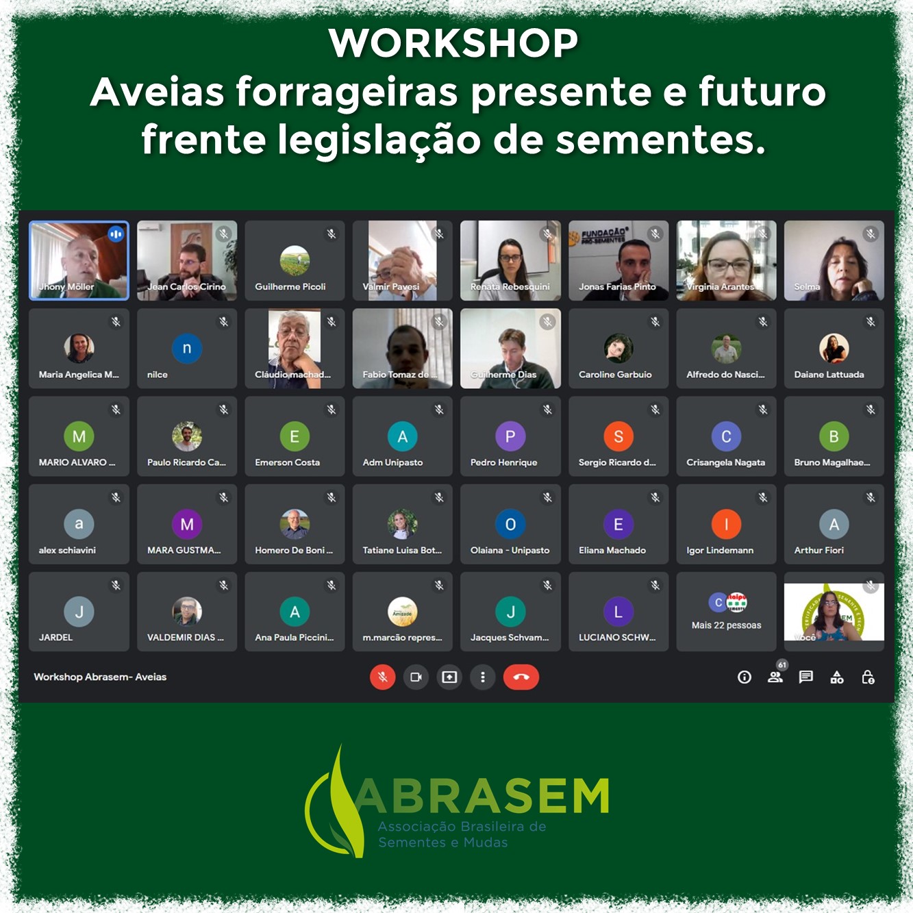 Workshop de Aveias Forrageiras